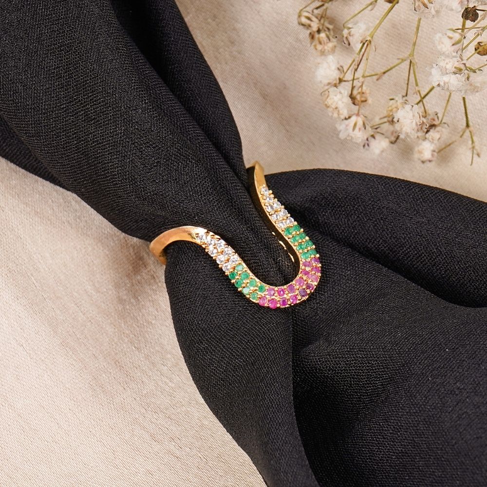Vanki Rings A D Stone American Diamond For Girls and Women - Image 2