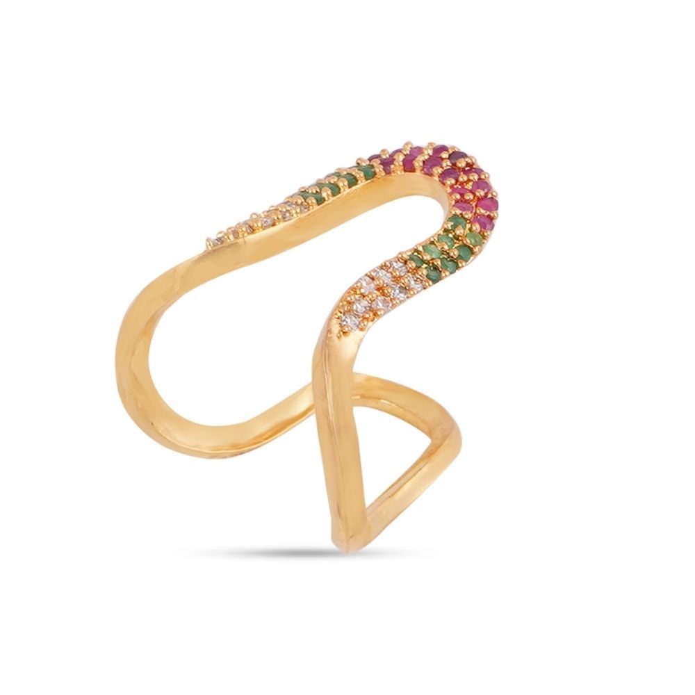 Vanki Rings A D Stone American Diamond For Girls and Women - Image 3