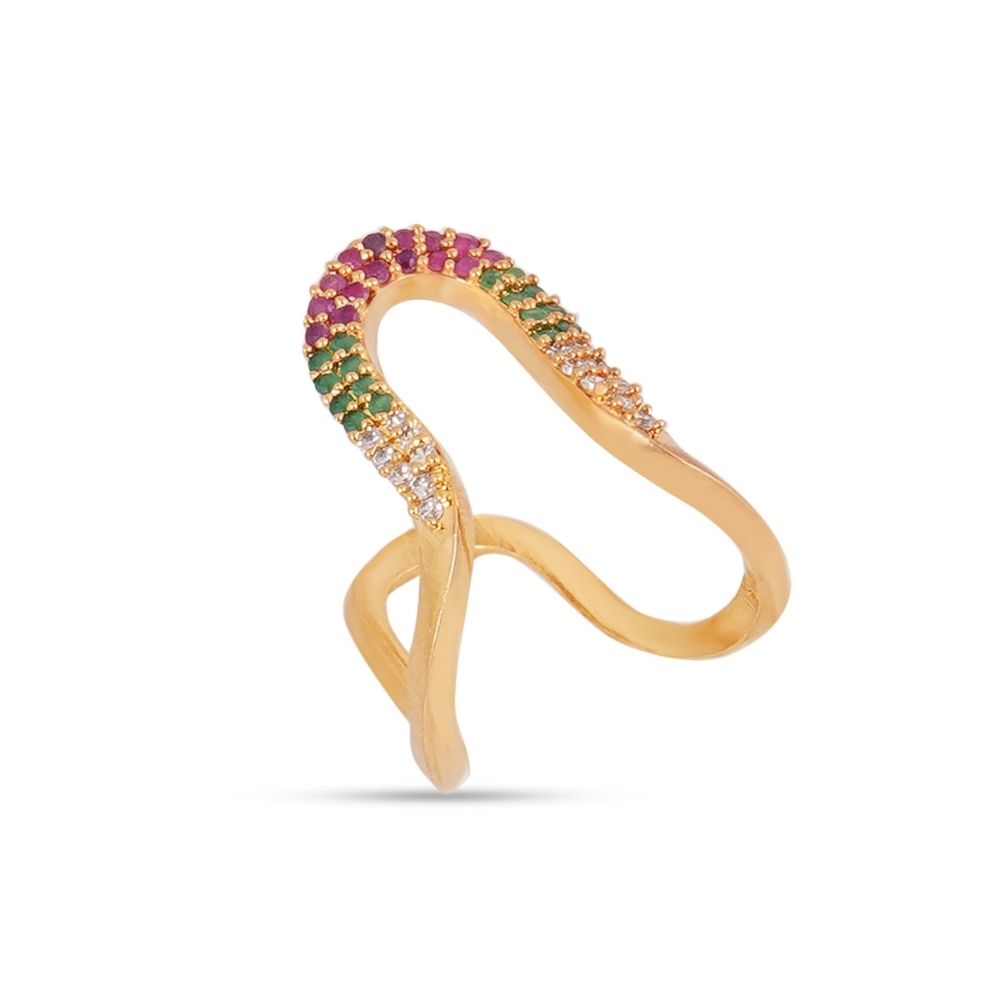 Vanki Rings A D Stone American Diamond For Girls and Women - Image 4