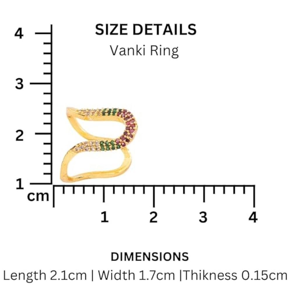 Vanki Rings A D Stone American Diamond For Girls and Women - Image 7